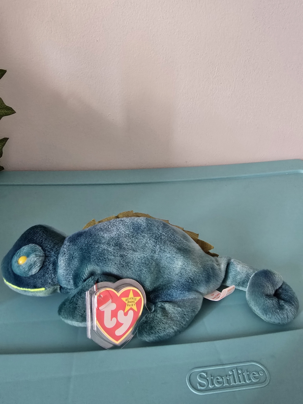 Ty Teal Chameleon Plush Toy